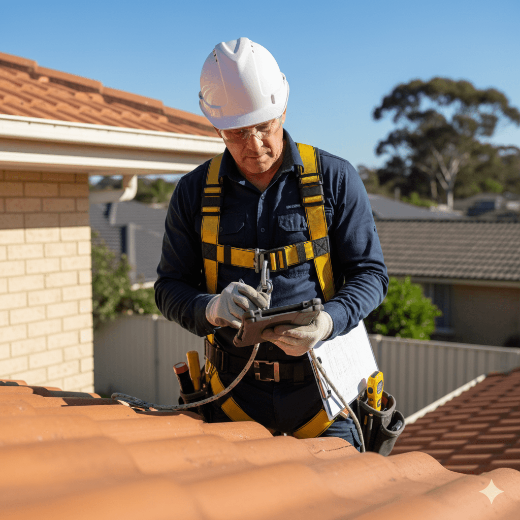 Professional roof inspection checklist used by qualified roofers near me to assess roof condition in Australia